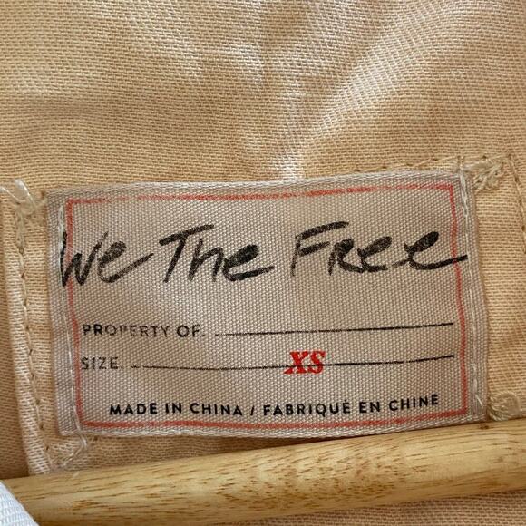 FREE PEOPLE Larson Long Sleeve Shortail Romper, Light Peach, Size X-Small - Picture 3 of 12